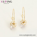 E-713 xuping einzigartiges Design Mode exquisite 14k Gold Farbe synthetische Zirkon Damen Ohrringe